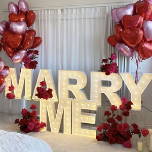 Lettres géantes LOVE en acrylique lumineuses pour mariage, lettres lumineuses LED, lettres de marquise de 4 pieds, lettres et chiffres de marquise - Product Image 5