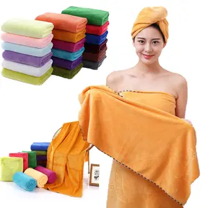 Wholesale Hotel Spa Bath Towel Microfiber Bathing Towels Gift Set