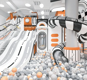 Attrezzatura Commerciale per Parco Giochi Morbido al Coperto di 2500 mq, con Scala in Plastica, Piscina di Palline <span class=keywords><strong>e</strong></span> Scivolo a Tubo per Bambini - Product Image 5