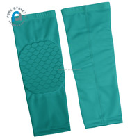 FQ personnalisé solide nid d'abeille Protection Pad jambe veau manchon solide sport Compression élastique Football basket-ball genouillère