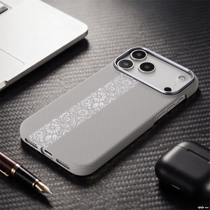 luxury metal frame large-textured shockproof <b>camera</b> <b>protector</b> carbon fiber phone case for <b>iphone</b> 18 17 16 pro max for 18 air - Product Image 2
