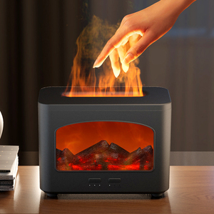 Đa Màu sắc USB 200ml nhà thông minh 3D <span class=keywords><strong>LED</strong></span> lửa hiệu ứng siêu âm độ ẩm không khí lò sưởi ngọn lửa hương thơm hương thơm khuếch tán - Product Image 2