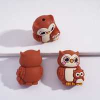 Cuentas de silicona 3D de la serie de animales mamá y bebé, accesorios DIY para bolígrafos y llaveros personalizables