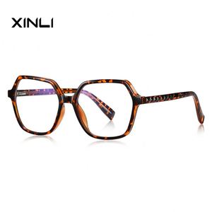 Gafas de Lectura Progresivas con Filtro de Luz Azul para Mujer XINLI2140, con Patrón Geométrico, Diseño Elegante para Computadora, Lentes TAC de Aro Completo - Product Image 4
