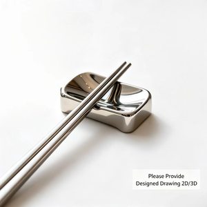 Servicios de Producción Personalizados de Fábrica: Soporte para Palillos y Reposacucharas de Acero Inoxidable 304, Latón y Bronce con Recubrimiento PVD de Grado Alimenticio - Product Image 1