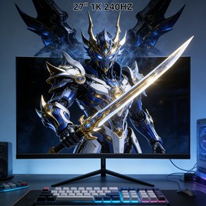 Meilleur moniteur de jeu d'usine de <span class=keywords><strong>27</strong></span> <span class=keywords><strong>pouces</strong></span> 1K 240Hz, temps de réponse de 1 ms, panneau IPS 1920x1080, pour les joueurs professionnels - Product Image 1