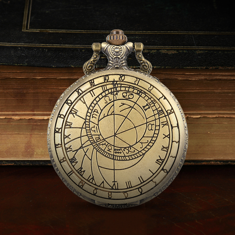 High Quality Classic Mechanical Pocket Watch with Roman  display picture 2