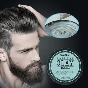 Profesyonel uzun ömürlü alkol ücretsiz kalıplama kil erkek saç şekillendirici krem ürünleri saç vaksı