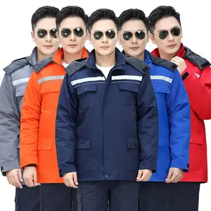寒い天候の作業服作業服中国作業パンツオーバーオールのためのツーピース冬エンジニア作業服全体的なユニフォーム