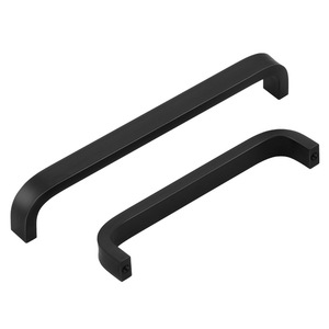 GQK Minimalist <b>Black</b> Aluminium Alloy <b>Cabinet</b> Bar <b>Handle</b> Set for <b>Kitchen</b> Furniture Hardware Durable Design 27-35mm - Product Image 1