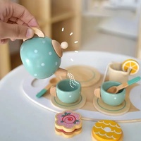Offre Spéciale cuisine en bois semblant Simulation après-midi thé tasse ensemble jouets semblant jouer apprentissage jeu de rôle pour les enfants