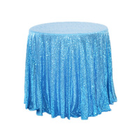 Nappe à paillettes 60cm ronde scintillante drapée nappes de table superposition pour mariage fête d'anniversaire bébé douche nuptiale