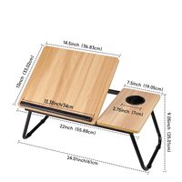 Haute qualité service tour bureau ordinateur portable lit Table support de lecture support pour ordinateur portable plateau de lit pour ordinateur portable avec jambes pliables tasse fente