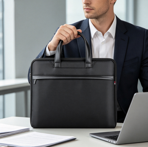 Maletín de Tela Oxford Impermeable de Venta Directa de Fábrica para <span class=keywords><strong>Hombre</strong></span>, Bolsa de <span class=keywords><strong>Trabajo</strong></span> de Negocios, Gran Capacidad, a Prueba de Golpes, para Portátil de 15 Pulgadas - Product Image 2