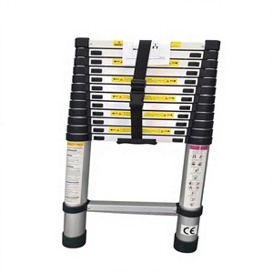 Échelle télescopique en aluminium réglable et extensible, antidérapante, sécurisée, 5 étoiles, conforme à la norme EN 131, pour toit et <span class=keywords><strong>plafond</strong></span> - Product Image 1