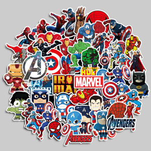 Offre Spéciale 50 pièces/ensemble Avengers décor autocollants dessin animé Durable écologique brillant stratification décor à la maison - Product Image 6