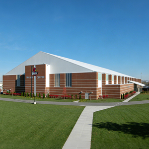 Gymnase industriel léger, résistant aux tremblements de terre, support sécurisé, style moderne, aménagement flexible, matériaux écologiques - Product Image 1