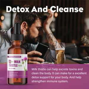 Bebida da ressaca OEM/ODM Suplemento Nutrição Natural Fornecimento Orgânico Líquido De Cardo De Leite Etiqueta Privada Líquida Oral Melhor Vendedor - Product Image 4