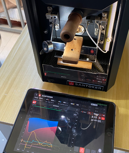 Machine à torréfier le café électrique Santoker 200g en acier inoxydable, mini torréfacteur domestique à feu direct - Product Image 5