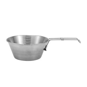 Cuenco plegable de acero inoxidable 304 para exteriores, utensilios de cocina portátiles para acampar, 550ml, pulido a espejo, ligero, para pícnic y barbacoa - Product Image 2