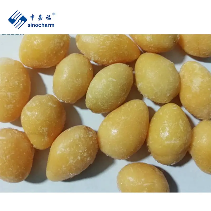 Sinosmalm BRC A 400-500Grain/1Kg kemasan ritel warna alami kuning IQF Gingko Nuts Frozen Gingko dari Tiongkok