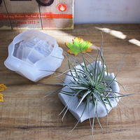 Moule en silicone pour pot de fleurs en forme de main BS411, moule en béton, argile, plante succulente, moule en résine, moule de rangement pour bijoux