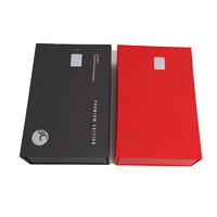 Boîtes rigides magnétiques pliables en carton mat recyclable avec logo estampé à chaud or et pelliculage mat pour l'électronique