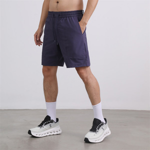 Pantaloncini Casual Estivi da Uomo JLM a Cinque Punti con Elastico in Vita, Fantasia Tinta Unita, Modello a Vita Media - Product Image 4