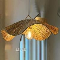 Luminaire suspendu en corde de chanvre, lustre moderne nordique pour salon, chambre, café, restaurant, modèle RP0342