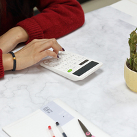 Calculatrice de bureau graphique élégante modèle A-2, outil de poche coloré pour le bureau, en plastique, vente en gros, offre spéciale