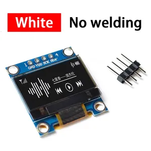 Módulo de pantalla OLED de 0,96 pulgadas SSD1306 128X64 <span class=keywords><strong>LCD</strong></span> con I2C/IIC Serial 4 pines amarillo azul blanco para <span class=keywords><strong>Arduino</strong></span> sin soldadura - Product Image 4