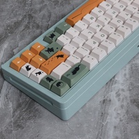 Touches de clavier personnalisées Black Shadow Cat, profil Cherry, sublimation par teinture, avec barre d'espace 6.25u 7u pour clavier mécanique à commutateur MX