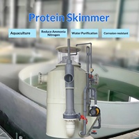 Écrémeur de protéines automatique à micro-bulles à faible entretien, fractionneur en mousse PP pour l'élevage commercial de poissons et crevettes en élevage terrestre à haute densité