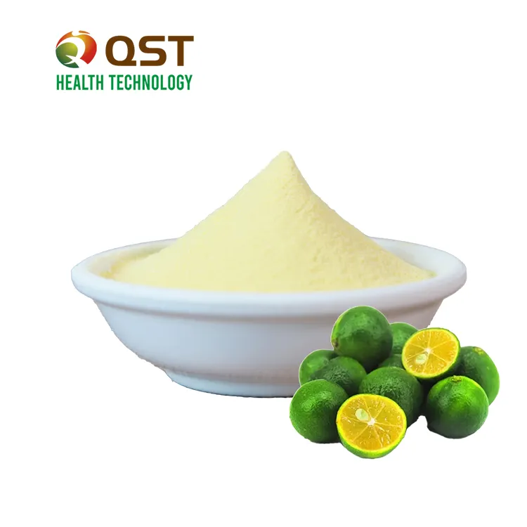 Poudre de fruit de citron vert hydratée poudre de Kumquat soluble dans l'eau séchée par atomisation poudre de jus de fruit de citron vert biologique