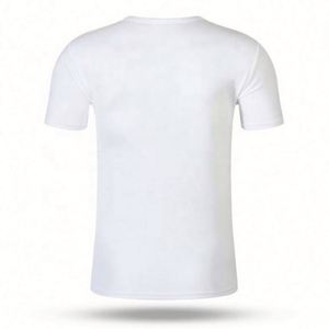 Impression de t-shirts personnalisés DTG, fabricant de t-shirts par sublimation, t-shirt uni, t-shirts personnalisés avec logo, t-shirt en polyester blanc pour hommes - Product Image 3