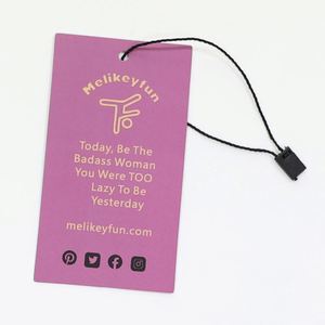 Cordon de suspension en plastique de haute qualité pour étiquettes, avec logo de marque personnalisé, vente chaude, le moins cher, cordon pour étiquettes - Product Image 3