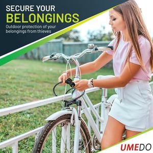 Candado de Cable de Acero <span class=keywords><strong>Antirrobo</strong></span> Resistente para <span class=keywords><strong>Bicicleta</strong></span>, Motocicleta, Scooter, con Llave - Product Image 6