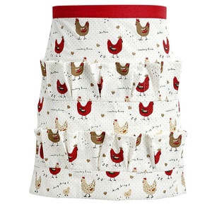 Casa de campo pollo huevo recolección reunión delantales bolsillos tamaño adulto cintura huevo delantal impresión completa - Product Image 5