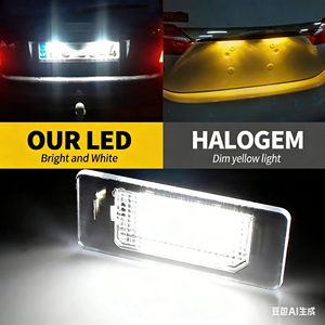 Éclairage de plaque d'immatriculation arrière à LED pour <span class=keywords><strong>Audi</strong></span> A3 <span class=keywords><strong>A4</strong></span> A5 A6 A7 RS5 RS6 RS7 Q5 Q7 - Product Image 2