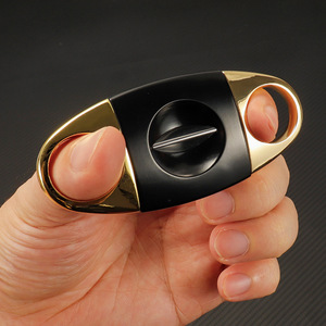 V Shaped Cigar Cutter Stainless Steel Portable Manual Cigar Accessories Bar Shape Bulk Specification - Product Image 1