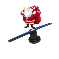 Nextion — ventilateur holographique 3D LED, pour publicité intérieure, ventilateur d'affichage led de 30cm 42cm 65cm 2020 cm, air professionnel nu, nouveau produit, 100