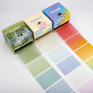 105 pz/scatola di Design Pull-Out personalizzato chiaro sfumato per Memo adesivi trasparenti perlescenti opachi per <span class=keywords><strong>Note</strong></span> adesive appiccicose - Product Image 1