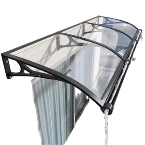 ซัพพลายเออร์หลังคาโพลีคาร์บอเนตราคาโรงงานจากจีน กันสาดอลูมิเนียมเคลือบ <span class=keywords><strong>PC</strong></span> กันน้ำ ประกอบง่าย ราคาถูก - Product Image 1