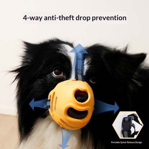 Couvre-mâchoire souple et respirant en TPR pour chien, réglable, anti-morsure, anti-ingestion accidentelle, sans danger pour <span class=keywords><strong>la</strong></span> bouche, pour <span class=keywords><strong>le</strong></span> bain et <span class=keywords><strong>la</strong></span> boisson (Corgi) - Product Image 3