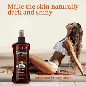 240ml venta directa de fábrica cuerpo bronceado brillo bronce piel cuerpo aceite de absorción rápida bronceado hidratante aceite de coco - Product Image 2