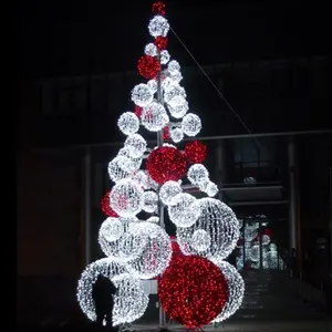 Лидер продаж, дизайн, светодиодная гигантская Рождественская елка, конусная елка, уличное праздничное украшение