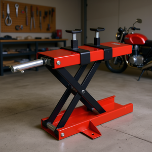 Elevador de tijera para motocicletas de 1100 lb, soporte de reparación de acero para mantenimiento de motos todoterreno - Product Image 2