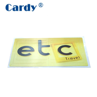Étiquette RFID passive pour pare-brise, EPC Gen2, longue portée, étanche, autocollant de voiture, carte de membre, accès automatisé au stationnement