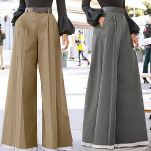 <span class=keywords><strong>Pantaloni</strong></span> eleganti da donna eleganti da festa da donna <span class=keywords><strong>a</strong></span> vita alta <span class=keywords><strong>in</strong></span> cotone traspirante <span class=keywords><strong>pantaloni</strong></span> larghi con tasche larghi <span class=keywords><strong>in</strong></span> velluto <span class=keywords><strong>a</strong></span> coste - Product Image 3