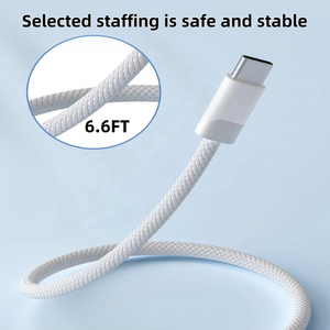 Nueva Venta de Cable 3 de 140W a magnético para <span class=keywords><strong>MacBook</strong></span> <span class=keywords><strong>pro</strong></span> 14 16 Air <span class=keywords><strong>2M</strong></span> Nylon Tipo C Cables de carga rápida - Product Image 5